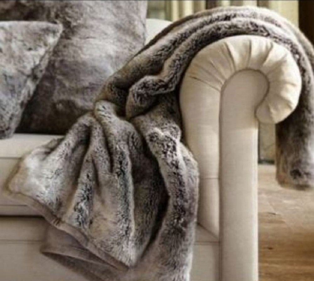 Wohndecke Pelzdecke-Fellimitat-Überwurf- Kuscheldecke-Wohndecke-Sofadecke, günstig online kaufen