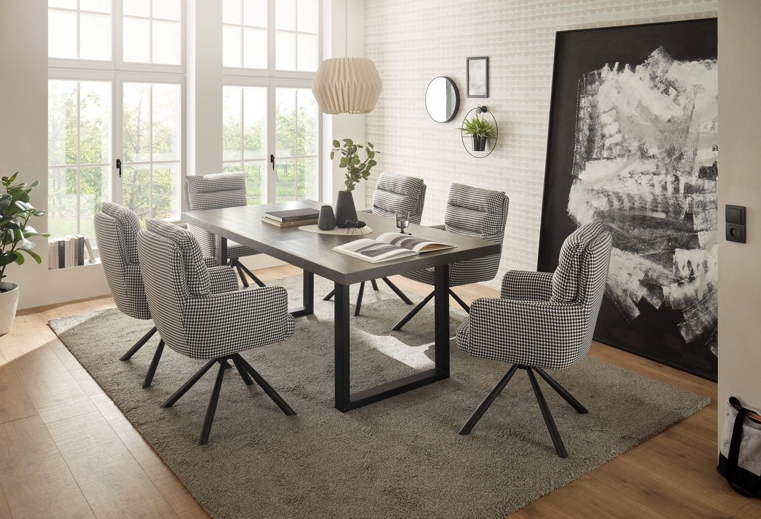 Stolkom Sp.z.o.o. Polsterstuhl PEPPI, Schwarz, Weiß, Mikrofaserbezug, Metal günstig online kaufen