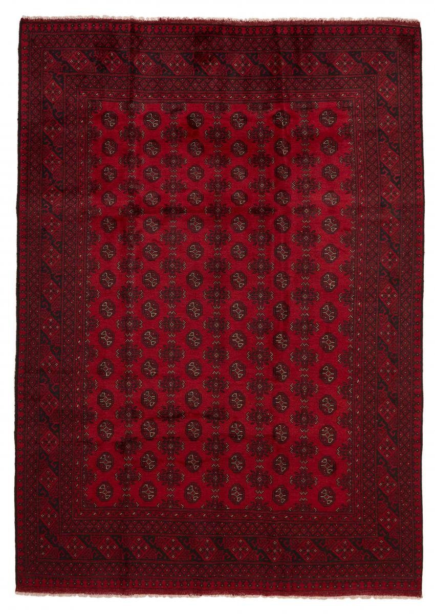 Orientteppich Afghan Akhche 203x284 Handgeknüpfter Orientteppich, Nain Trading, rechteckig, Höhe: 6 mm