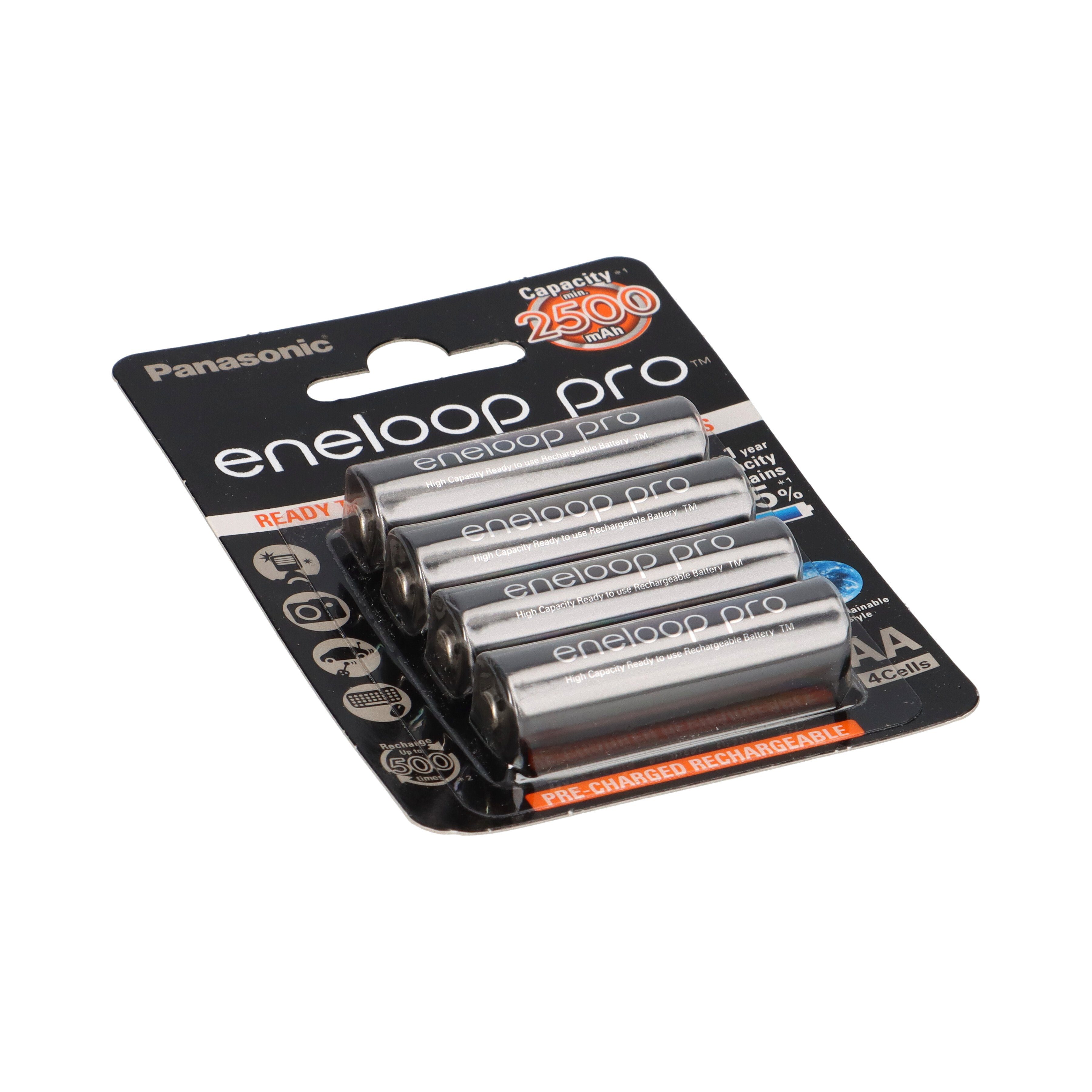 eneloop 4er Blister eneloop Pro Mignon Akku BK-3HCDE/4BE Ni-MH 1,2V / 2500mAh Akku