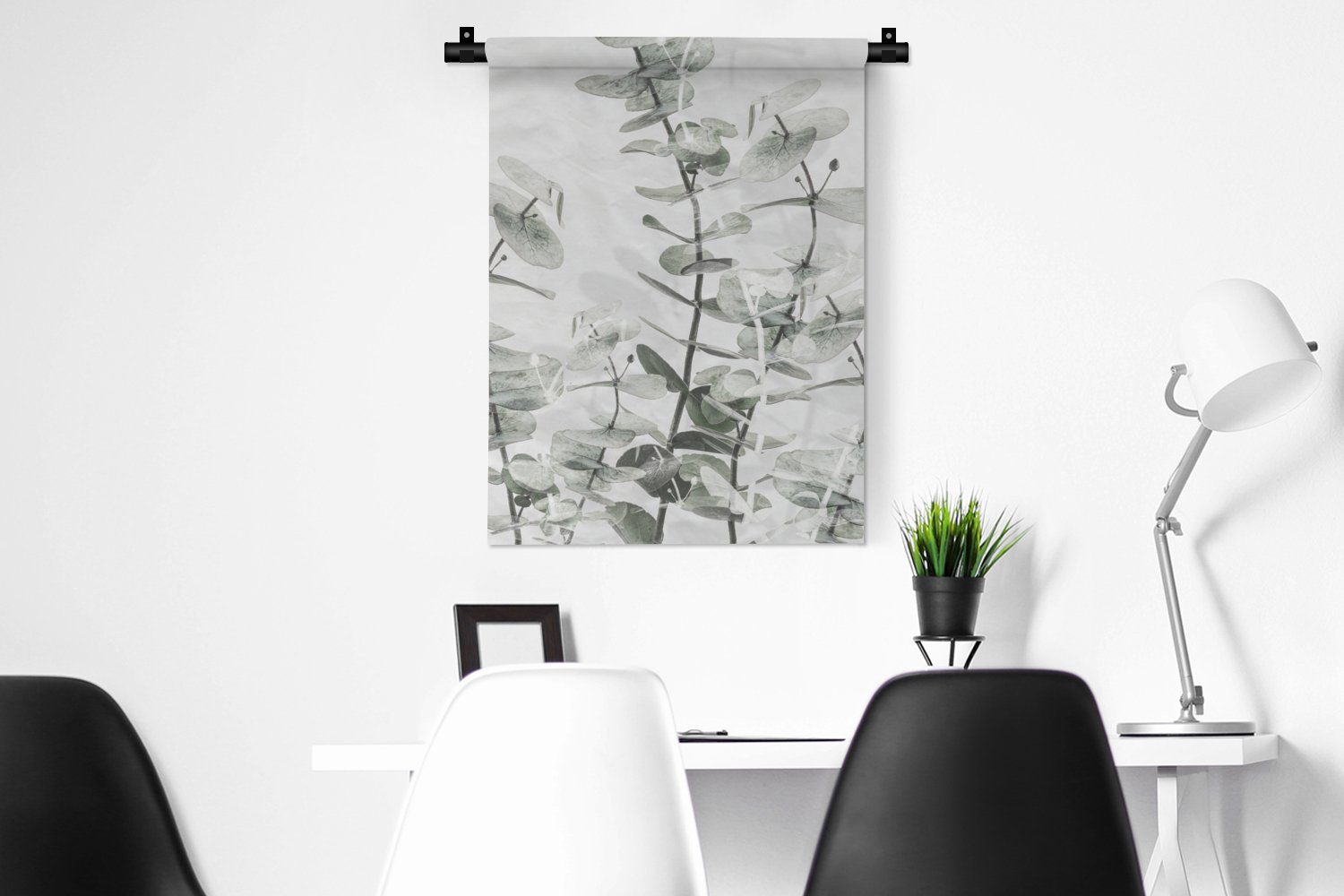 MuchoWow Wanddekoobjekt Pflanzen - Natur Wand, Blumen, Wohnzimmer, - Schlafzimmer Tapisserie, an Grün der - Deko für