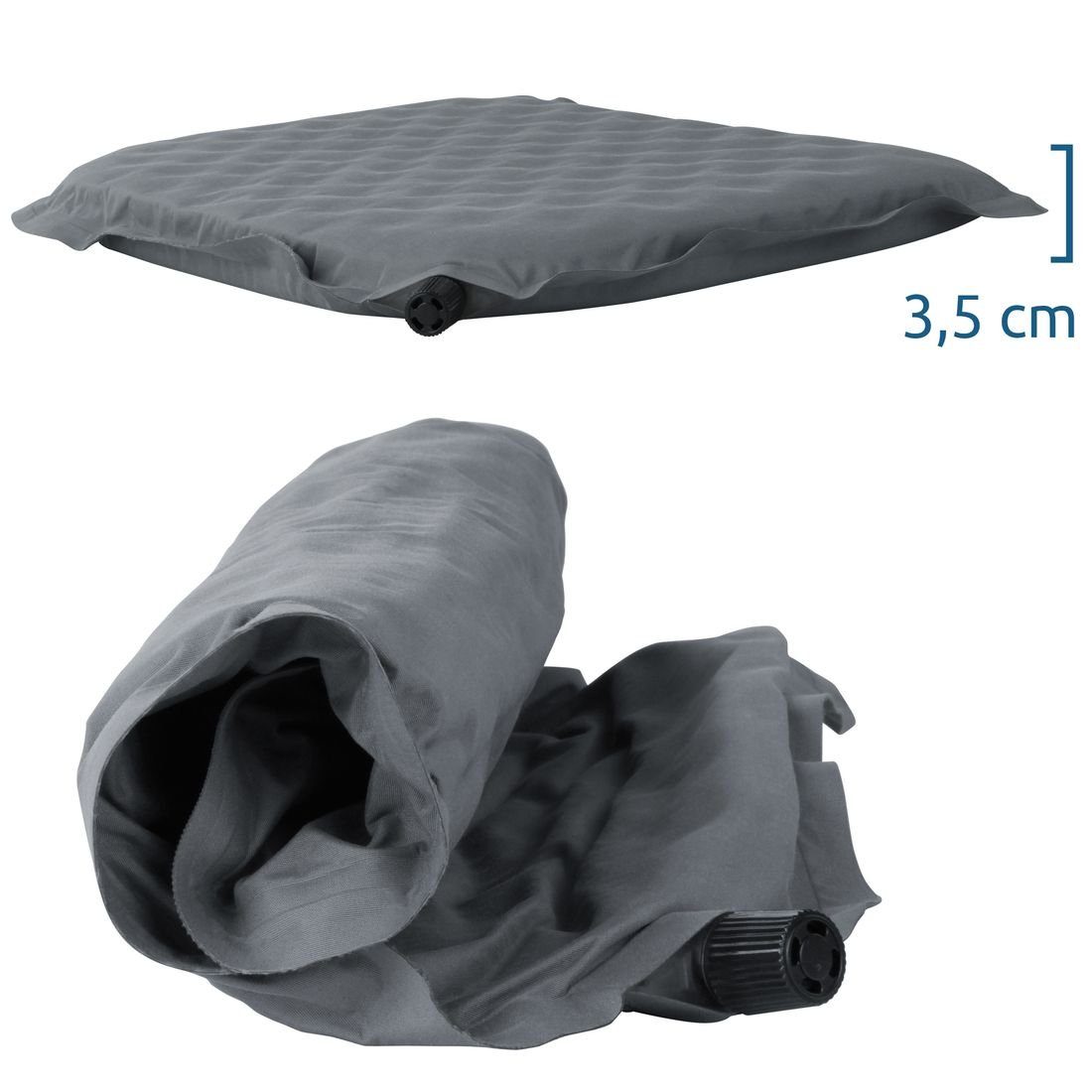 yourGEAR Microfaserkissen yourGEAR Thermo Sitzkissen Set - 2x selbstaufblasendes Sitzkissen 40x30x3,5 cm Sitzpolster Stuhlauflage Stuhlkissen – Bild 4 von 5