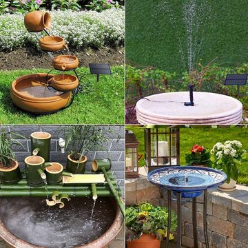 KINSI Solarpumpe Solar Teichpumpe, Outdoor Wasserpumpe, Garten-wasserpumpe, Springbrunnen für den Außenbereich, Garten- und Terrassenbrunnen