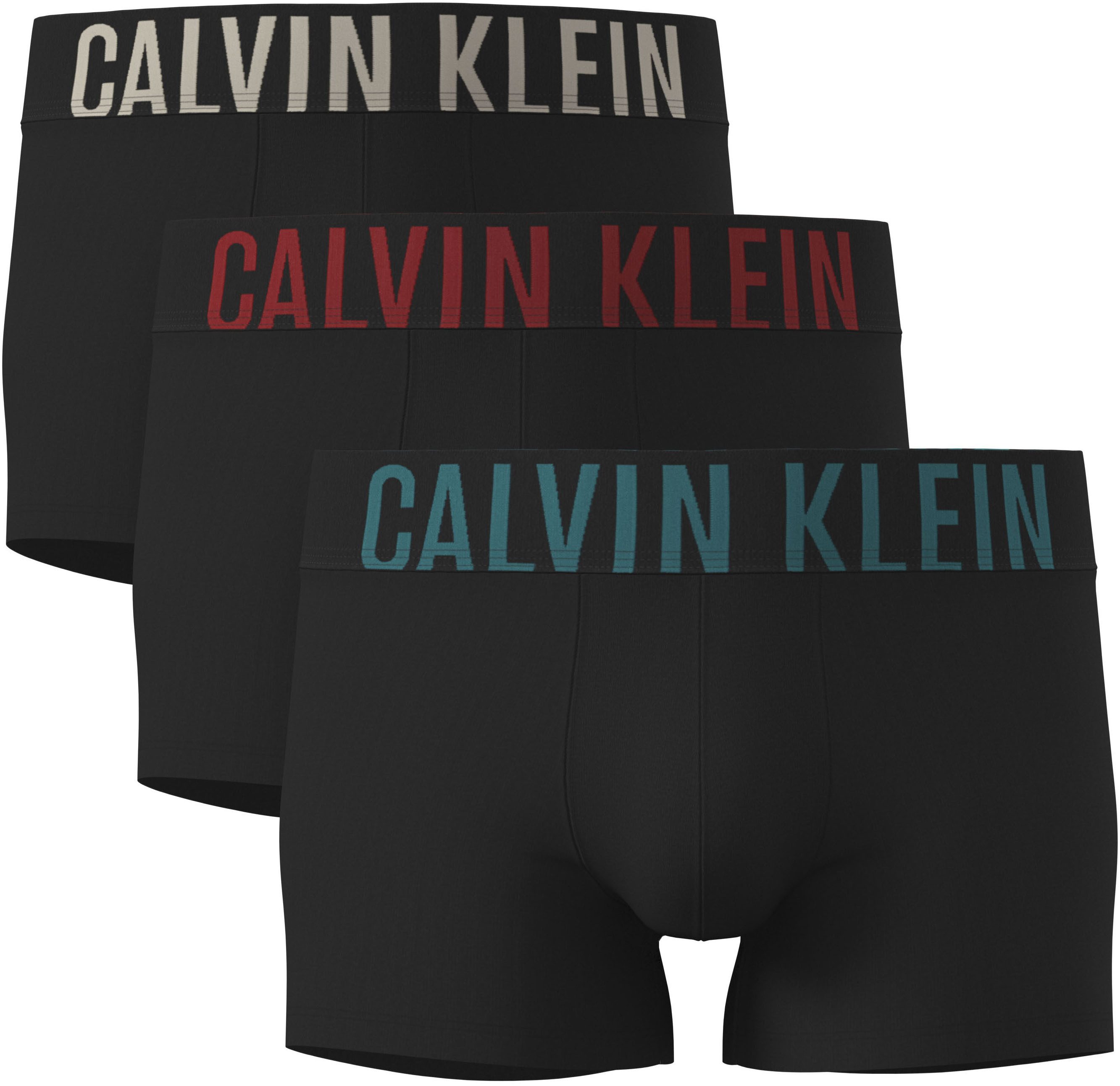 Calvin Klein Underwear Trunk TRUNK 3PK (Packung, 3-St., 3er) mit Logo-Elastikbund