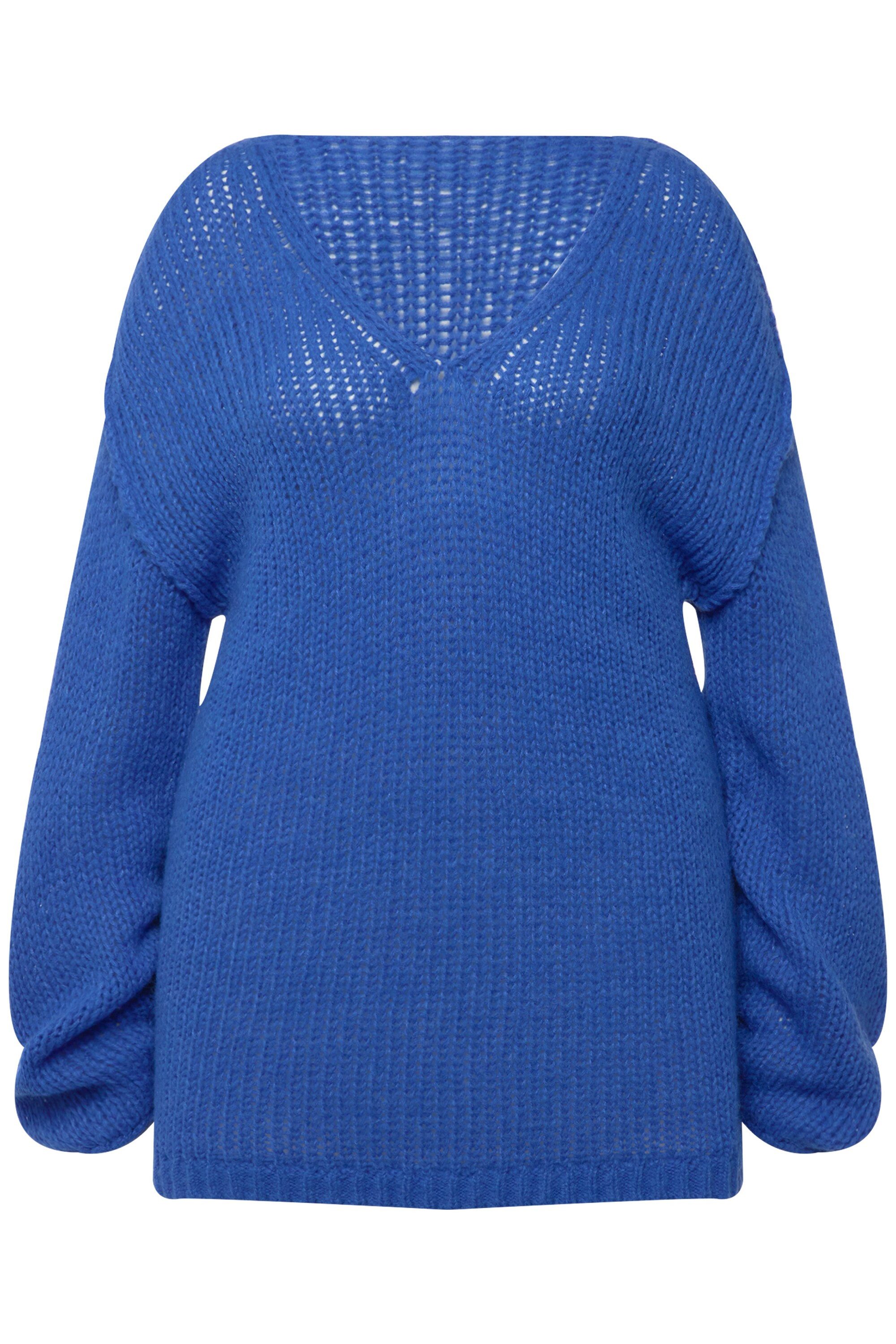 Angel of Style Strickpullover Pullover oversized Ballonärmel V-Ausschnitt. günstig online kaufen