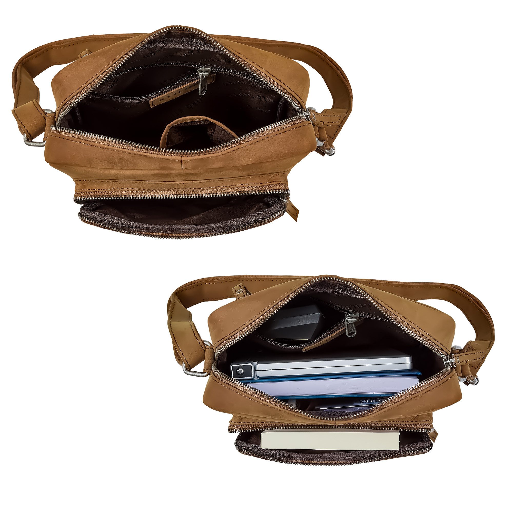 STILORD Schultertasche "Lyon" Umhängetasche Herren Klein Leder