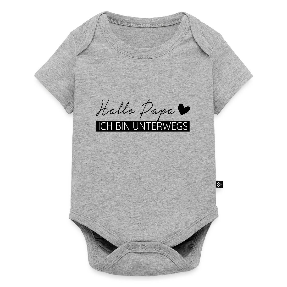 Kurzarmbody Hallo Papa Ich Bin Unterwegs Kurzarm Tages Baby Body