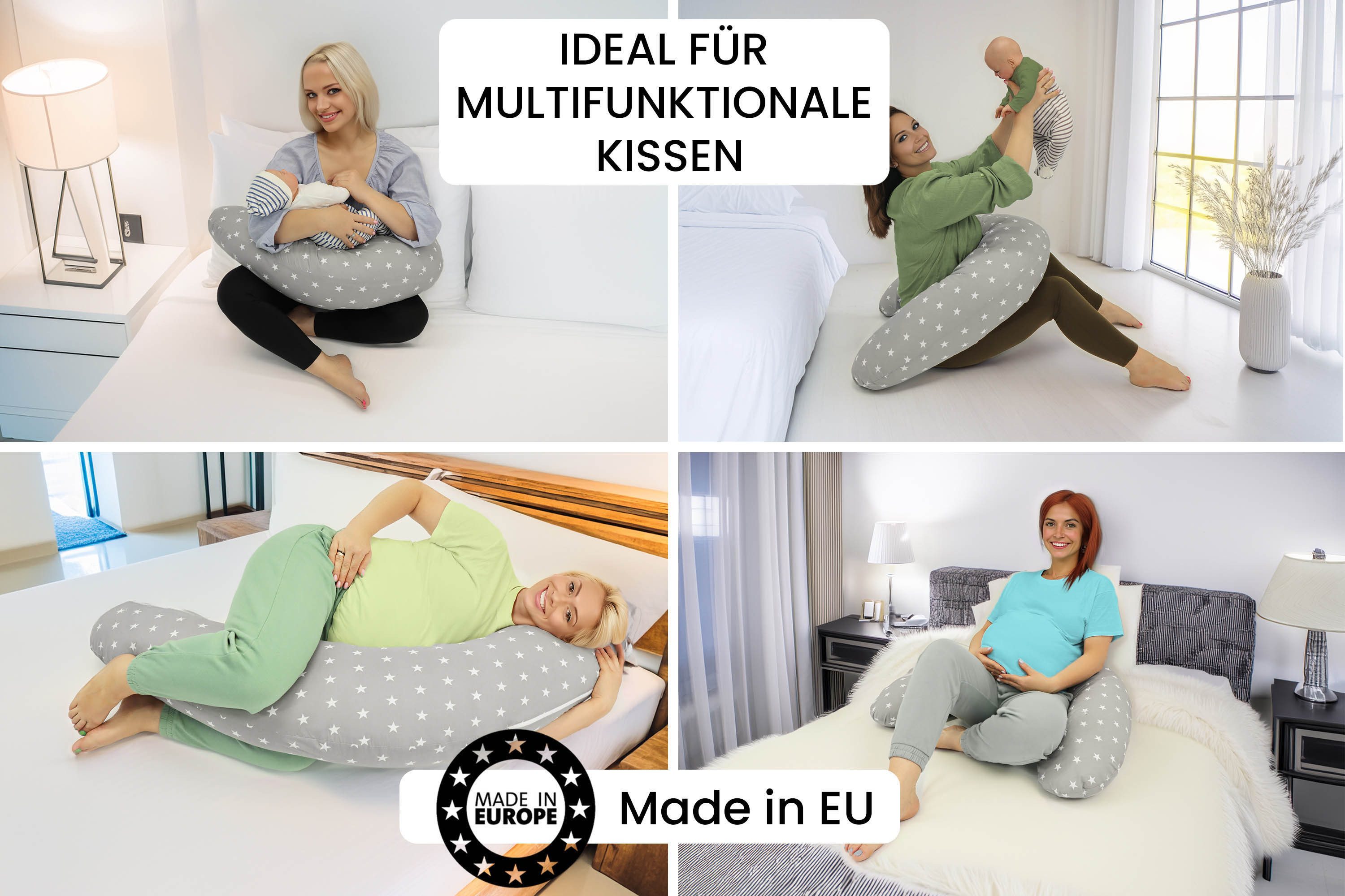 Amilian Stillkissenbezug 170 cm - Kissenbezug für Stillkissen, Seitenschläf günstig online kaufen