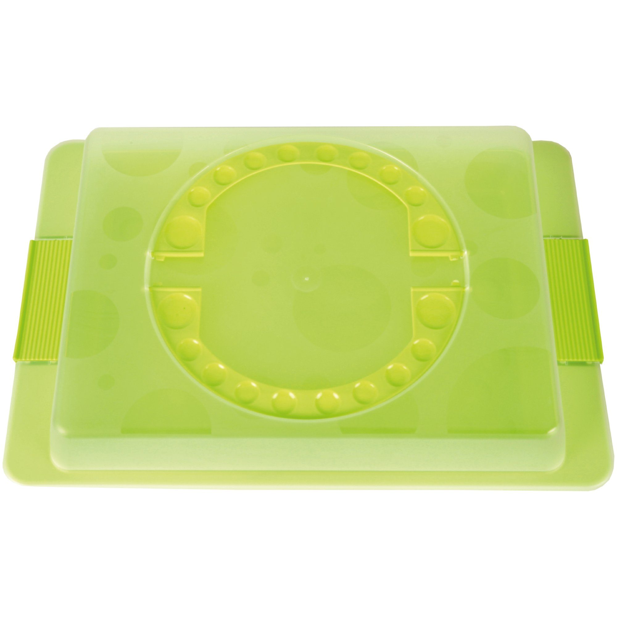 in (inkl. und Tragegriff) Farben abnehmbaren Tortenglocke Kuchenbox, Grün versch. mit mit Bestlivings Stückteilungshilfe Deckel Größen Kuchen-Transportbox