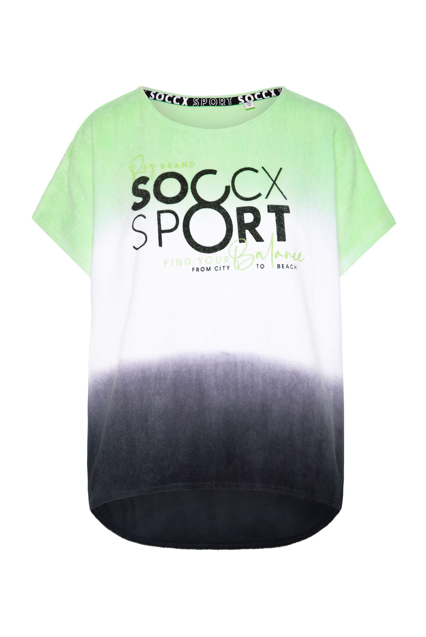 SOCCX Rundhalsshirt, mit überschnittenen Schultern günstig online kaufen