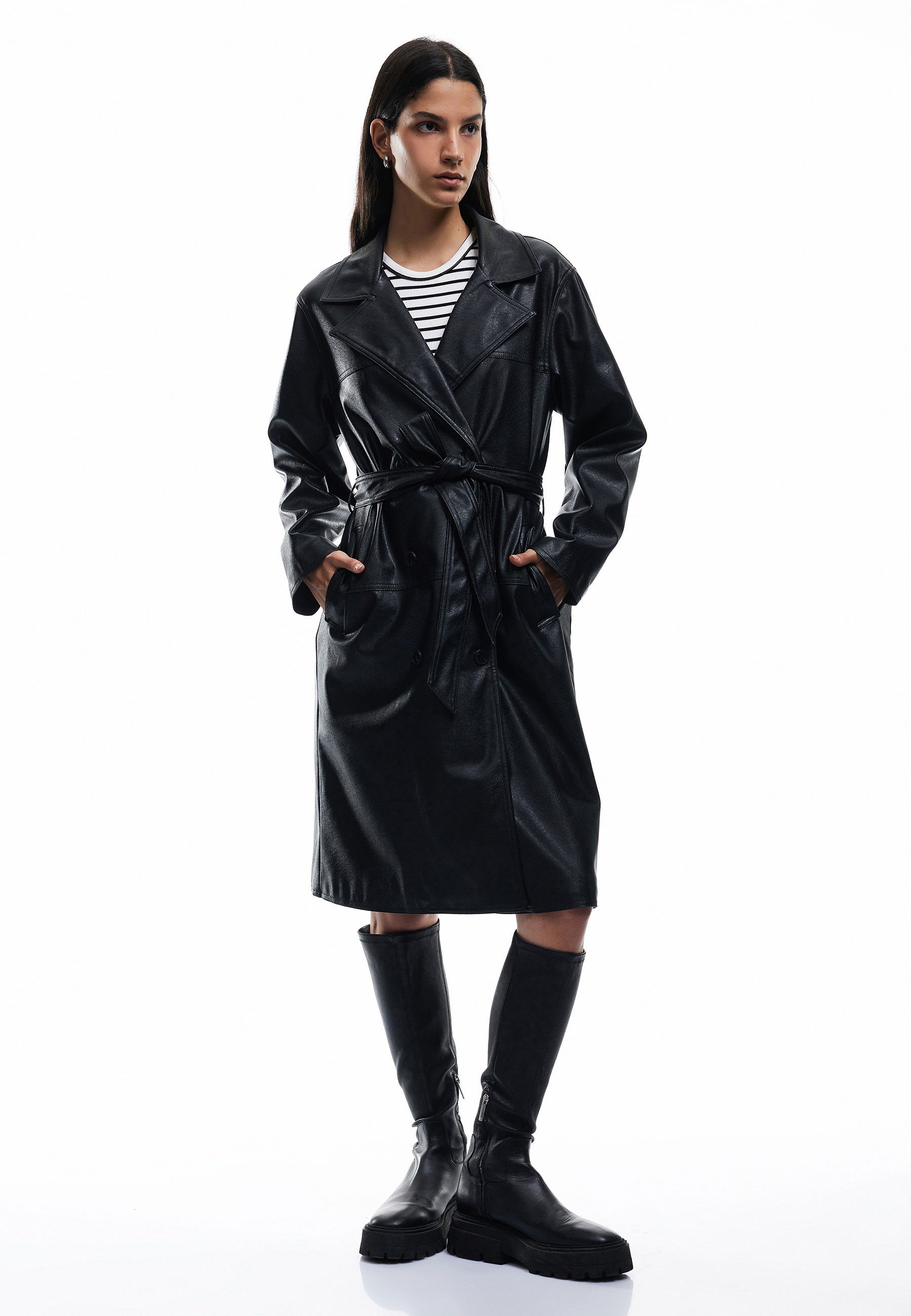 Koton Trenchcoat Regular Mit Bauchgurt Trenchcoat