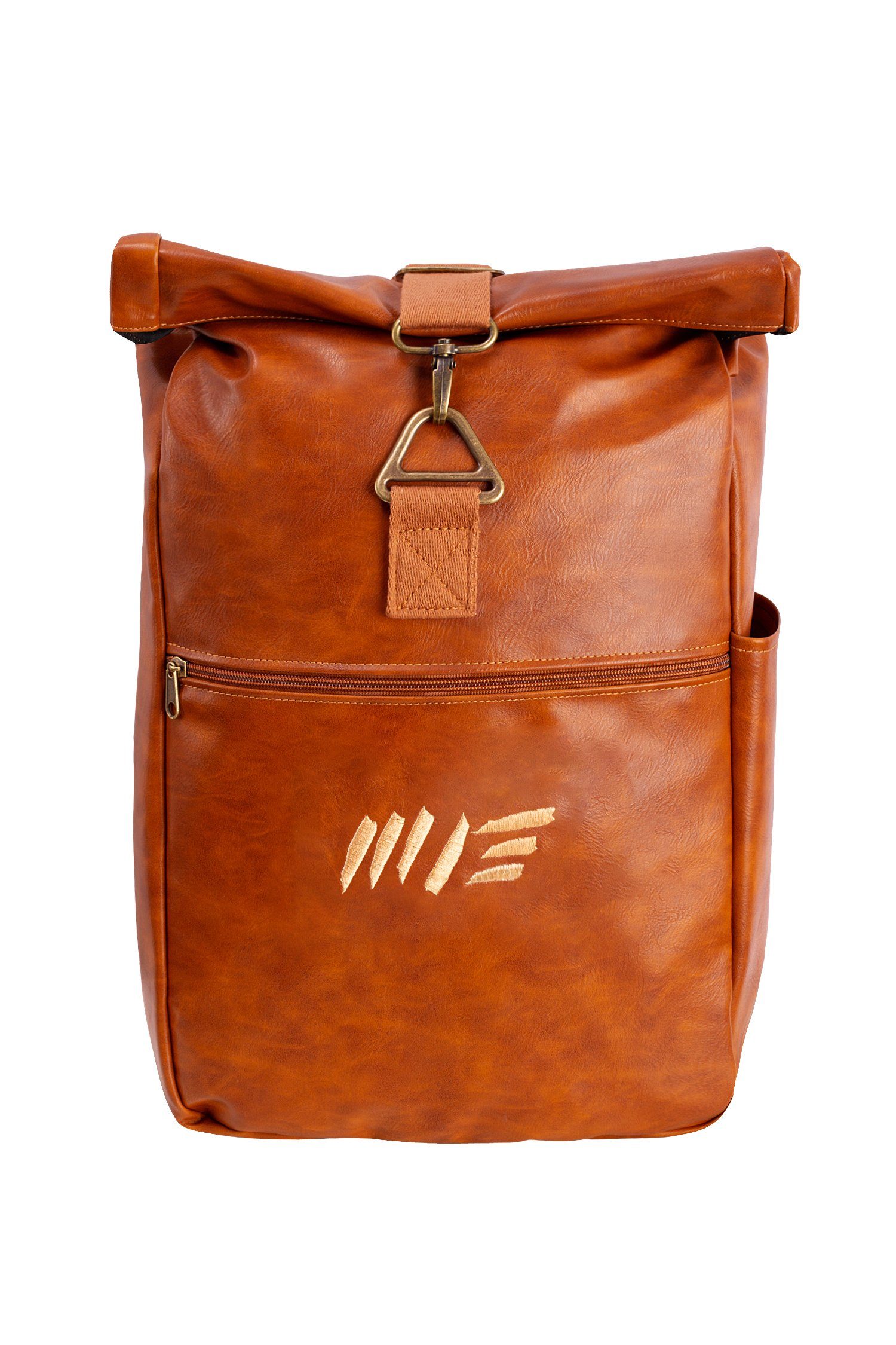 Manufaktur13 Tagesrucksack V Leather Roll-Top Backpack (18L) - Kunstleder Rucksack, mit Flaschenhalter