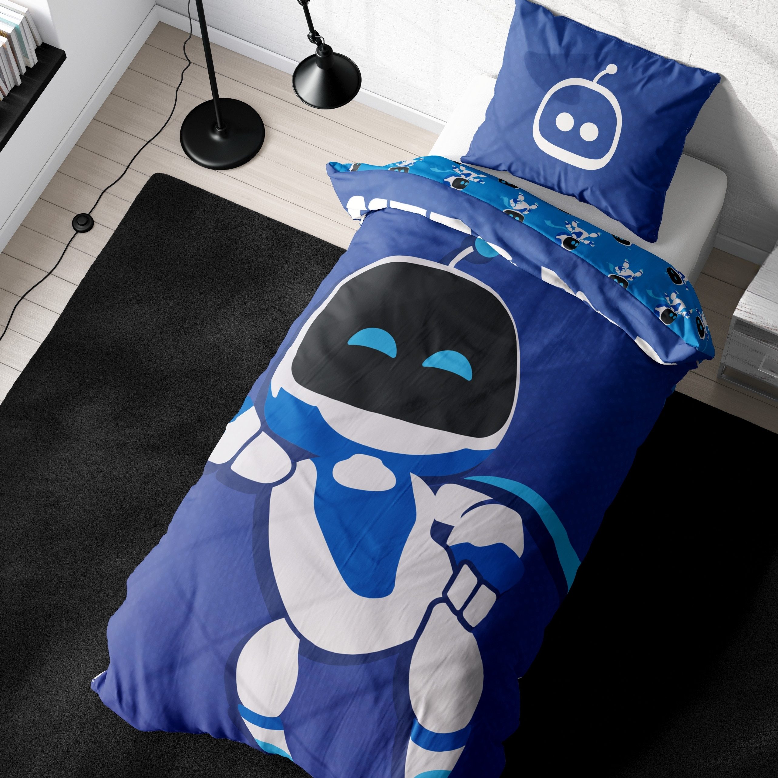 MTOnlinehandel Bettwäsche 135x200 Astro Bot, Geschenk für Gamer, Mikrofaser günstig online kaufen