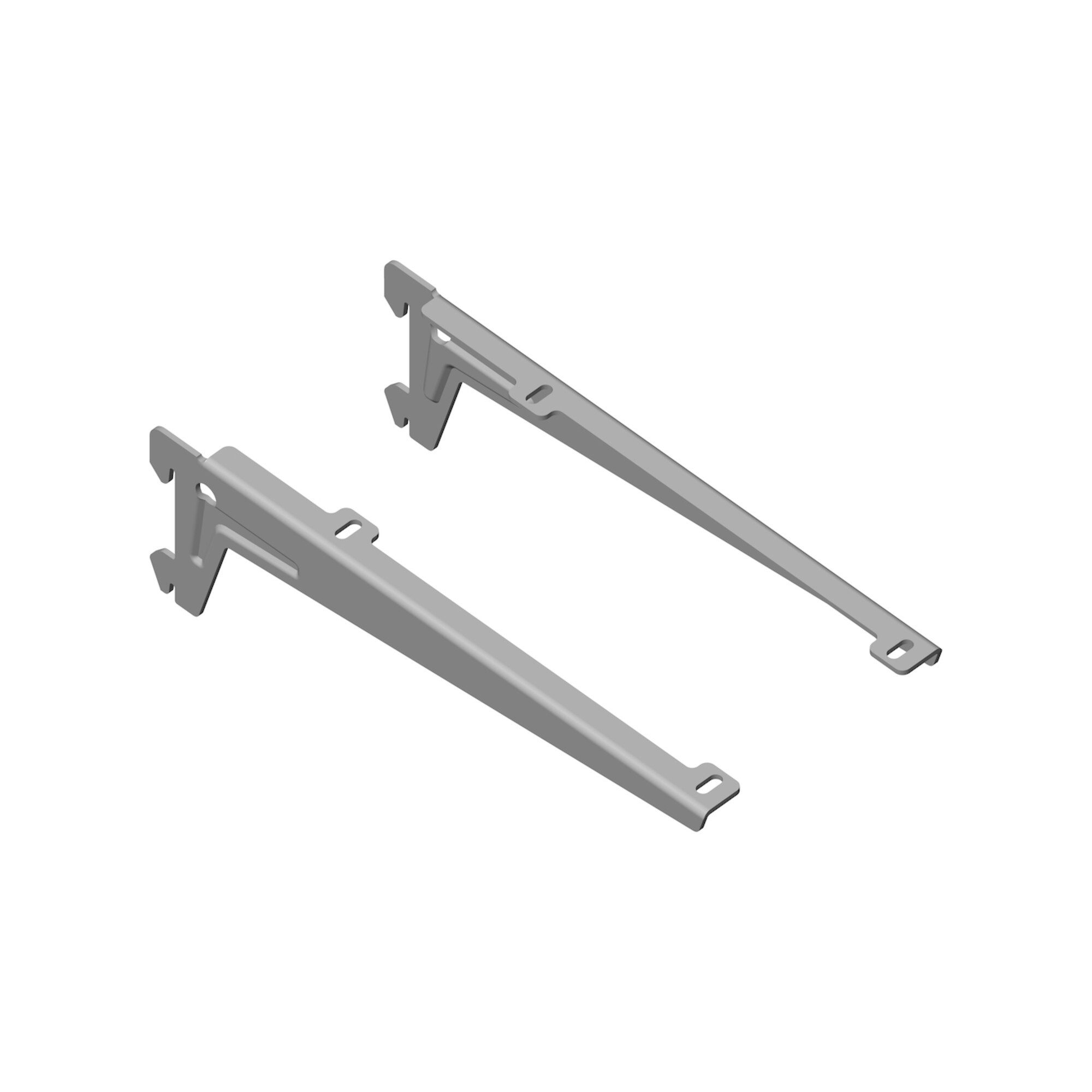ELEMENT SYSTEM Schwerlastregal DIY, Winkelträger 10300 für Wandschiene grau, weißaluminium