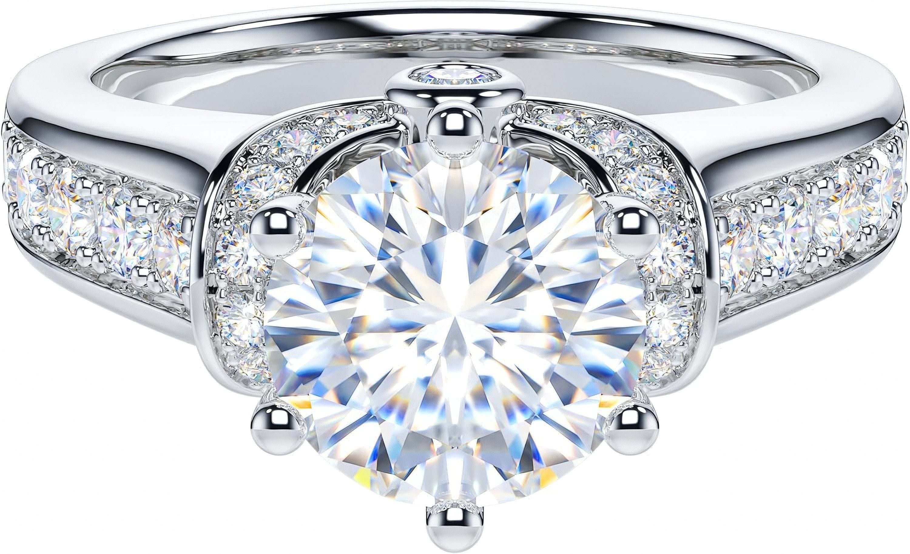 Jumpeak Diamantring Damen 585 Echtgold Ring,Damen günstig online kaufen