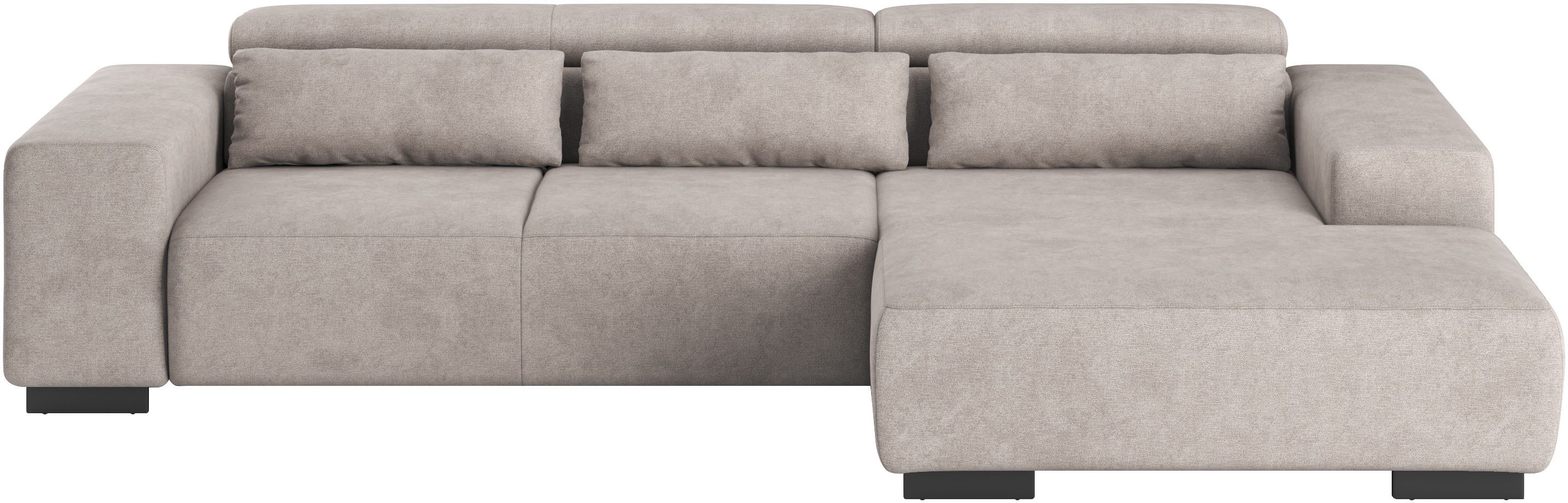 COTTA Ecksofa "Side L-Form, mit Kopfteilverstellung & 3 Nierenkissen", opti günstig online kaufen
