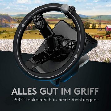 Logitech G Saitek Farm Sim Farming Simulator Bundle Gaming-Controller (Lenkrad, Steuerkonsole, Gas Bremspedal, für Farming Simulator, Euro Truck, Train Simulator)