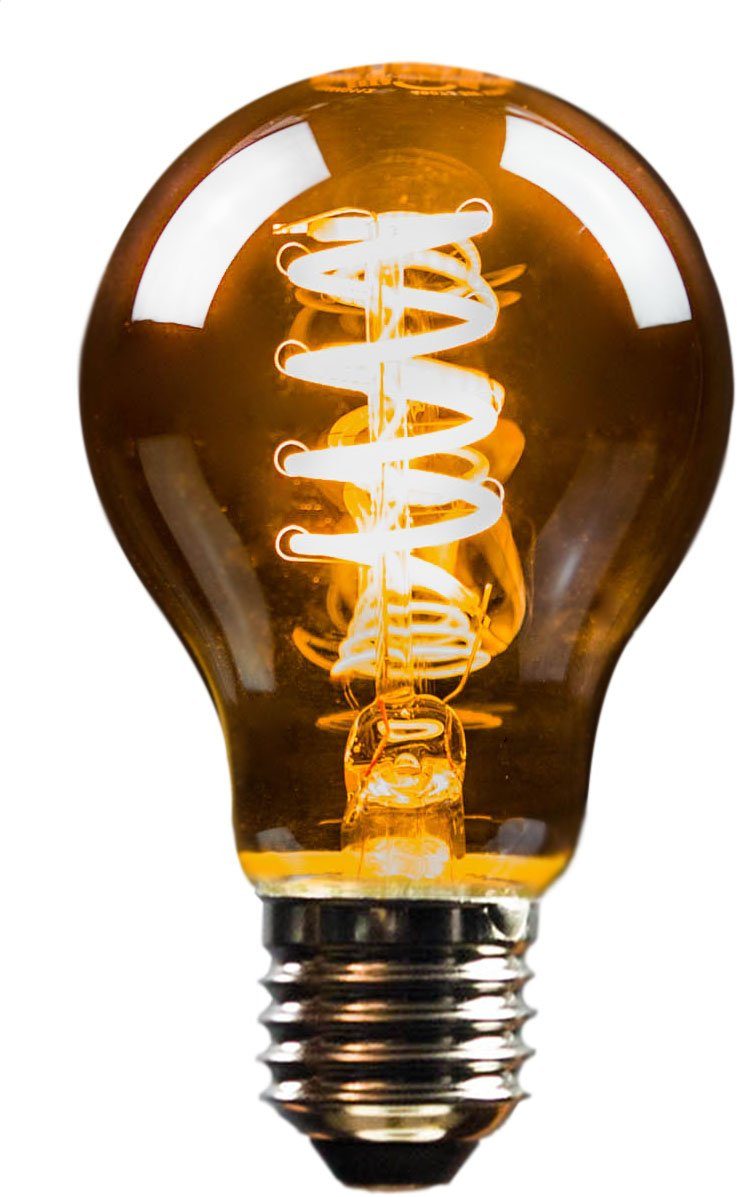 BLULAXA LED-Filament Vintage, E27, 10 St., Extra-Warmweiß, 10er-Set, Rauchglas, superwarmweis