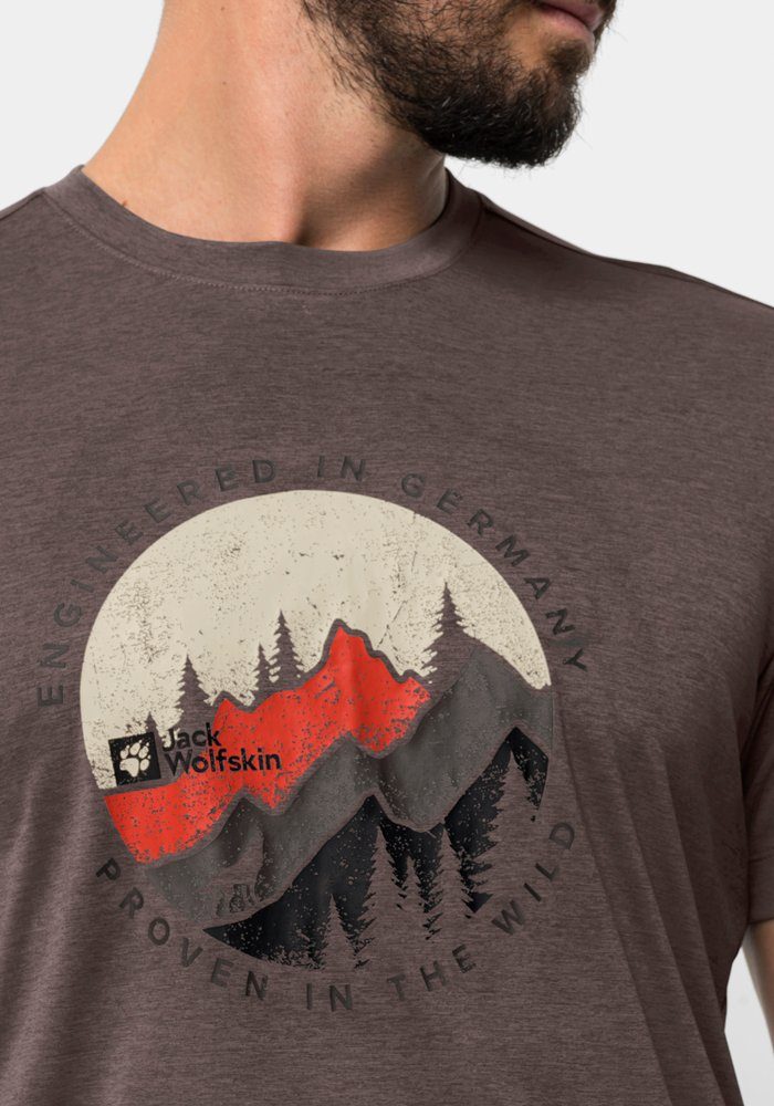 Jack Wolfskin T-Shirt S/S red-earth HIKING M T