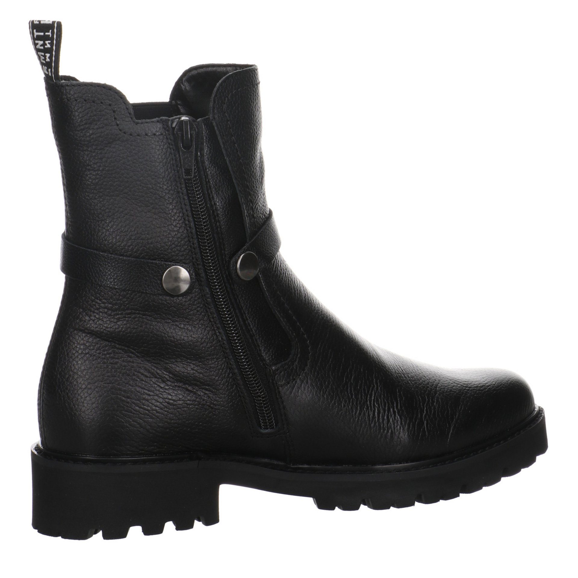 Freizeit Leder-/Textilkombination Boots Elegant Damen Stiefel Remonte Stiefel Schuhe