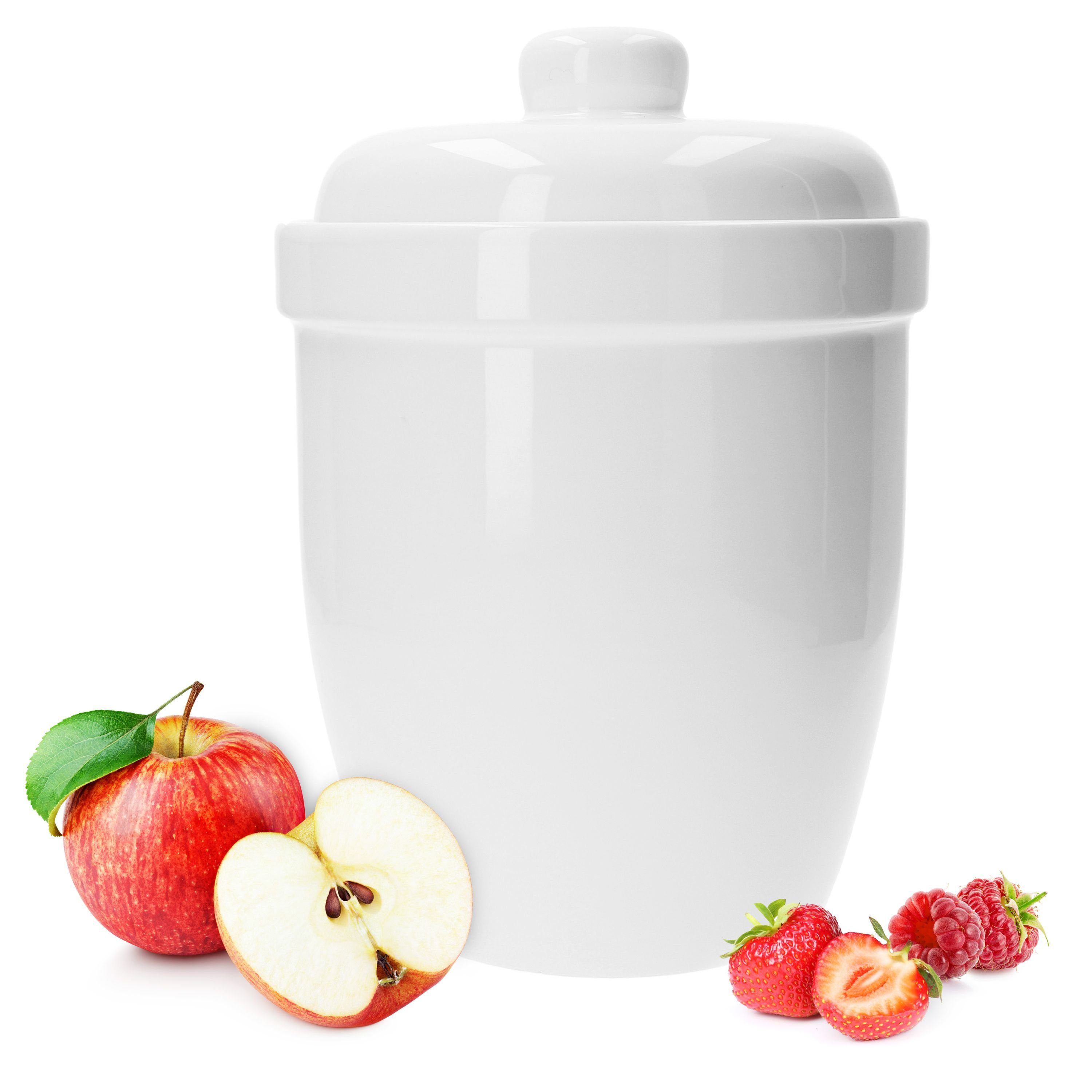 MamboCat Vorratsglas MamboCat Rumtopf Rumbar 4,8L weiß - 1905/5, Steingut