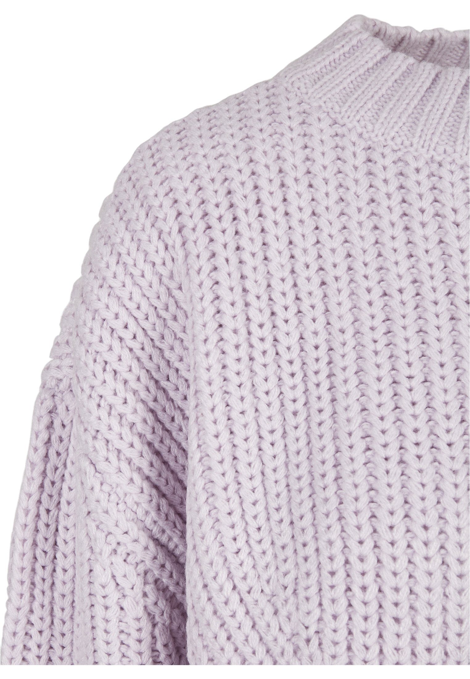 URBAN CLASSICS Kapuzenpullover Damen Ladies Sweater softlilac Wide Oversize (1-tlg)