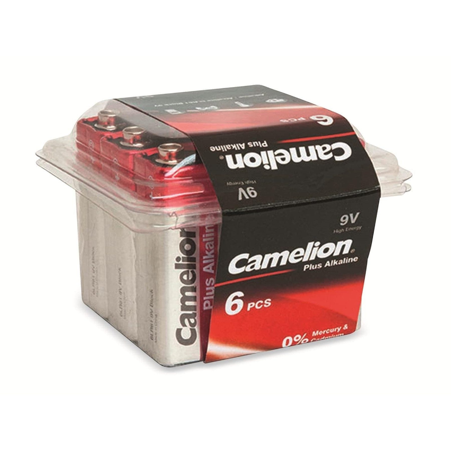 Camelion CAMELION 9V-Blockbatterie, Plus Alkaline, 6 Stück Batterie