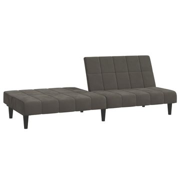 vidaXL Sofa Schlafsofa 2-Sitzer Dunkelgrau Samt