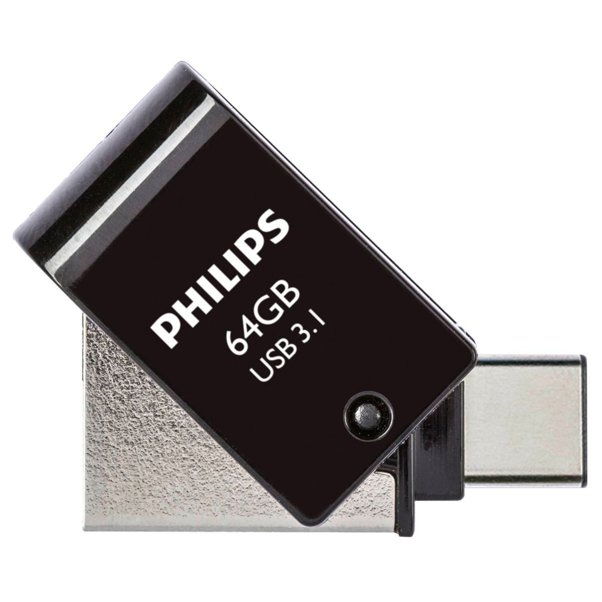 Philips 2 in 1 OTG 64GB USB 3.1 + USB C Midnight USB-Stick