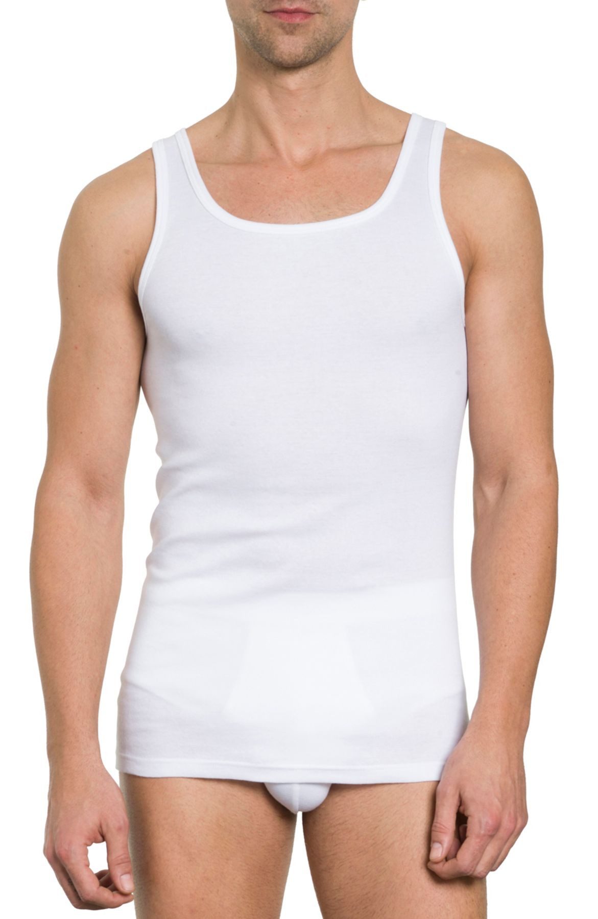Achselhemd Herren Unterhemd 77501011-weiß