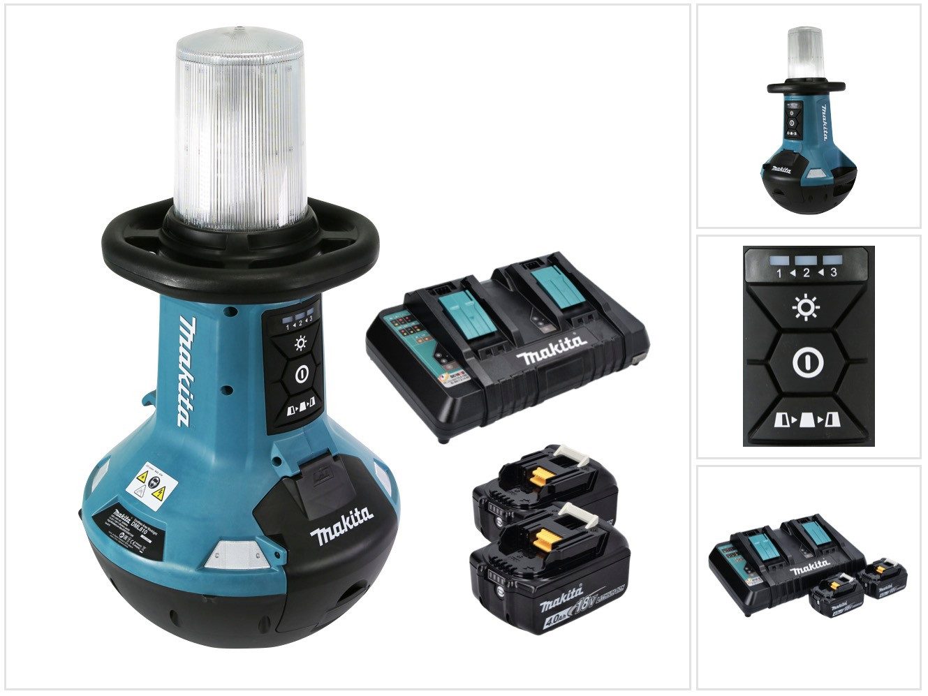 Baustrahler DML 810 PM Akku LED Flächenlicht 18 / 36 V (2 x 18 V) 5500 lm IP54