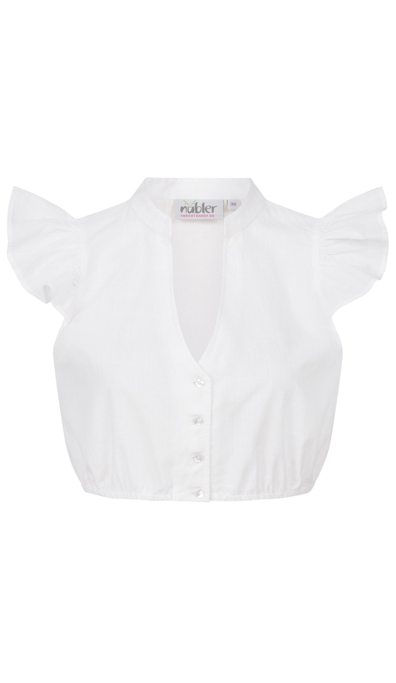 Nübler Dirndlbluse Dirndlbluse Valeria Kurzarm in Weiß von Nübler günstig online kaufen