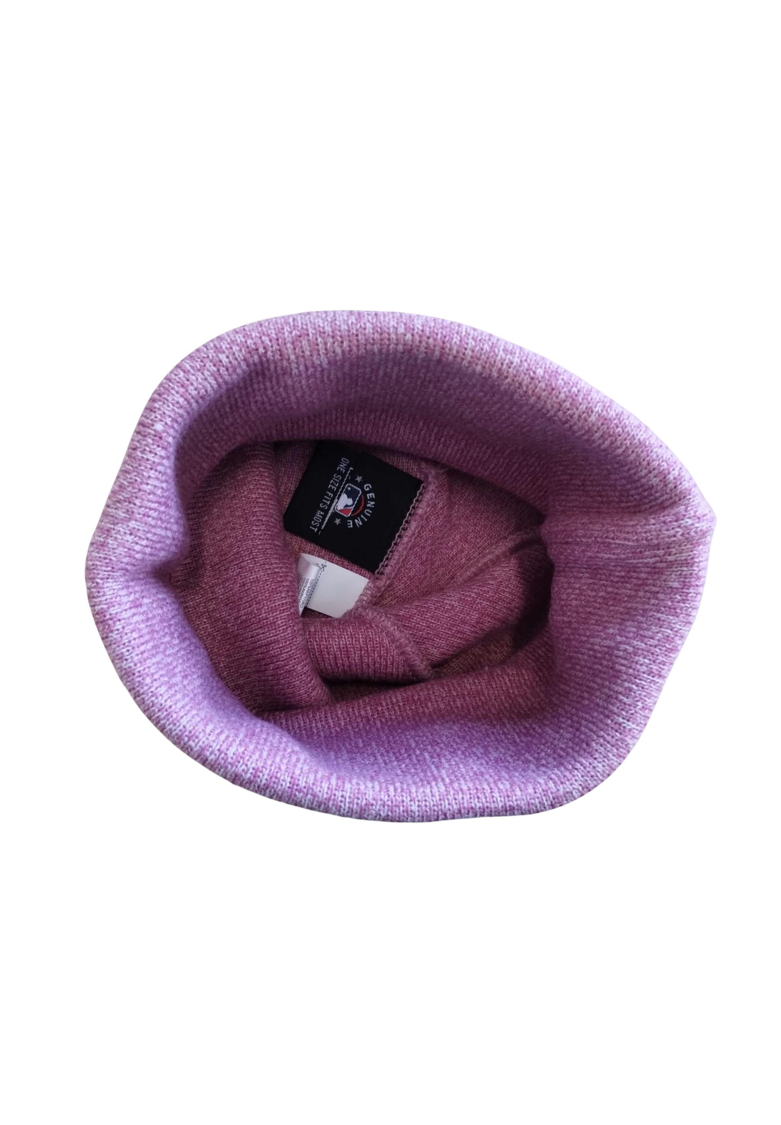 New Era Beanie NY Mütze New Era Team Patch Yankees rosa Winter warm New York Beanie (1-St)