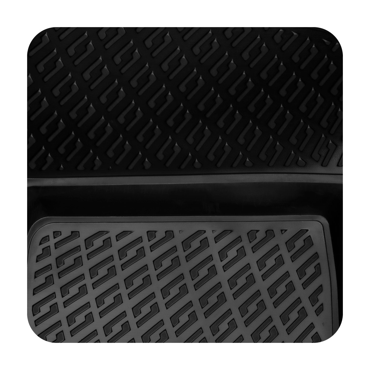 BOTC Universal-Fußmatten Fußstütze - Fußstütze Schreibtisch - Geeignet für  Haus oder Büro, ergonomie - abwaschbar - schwarz