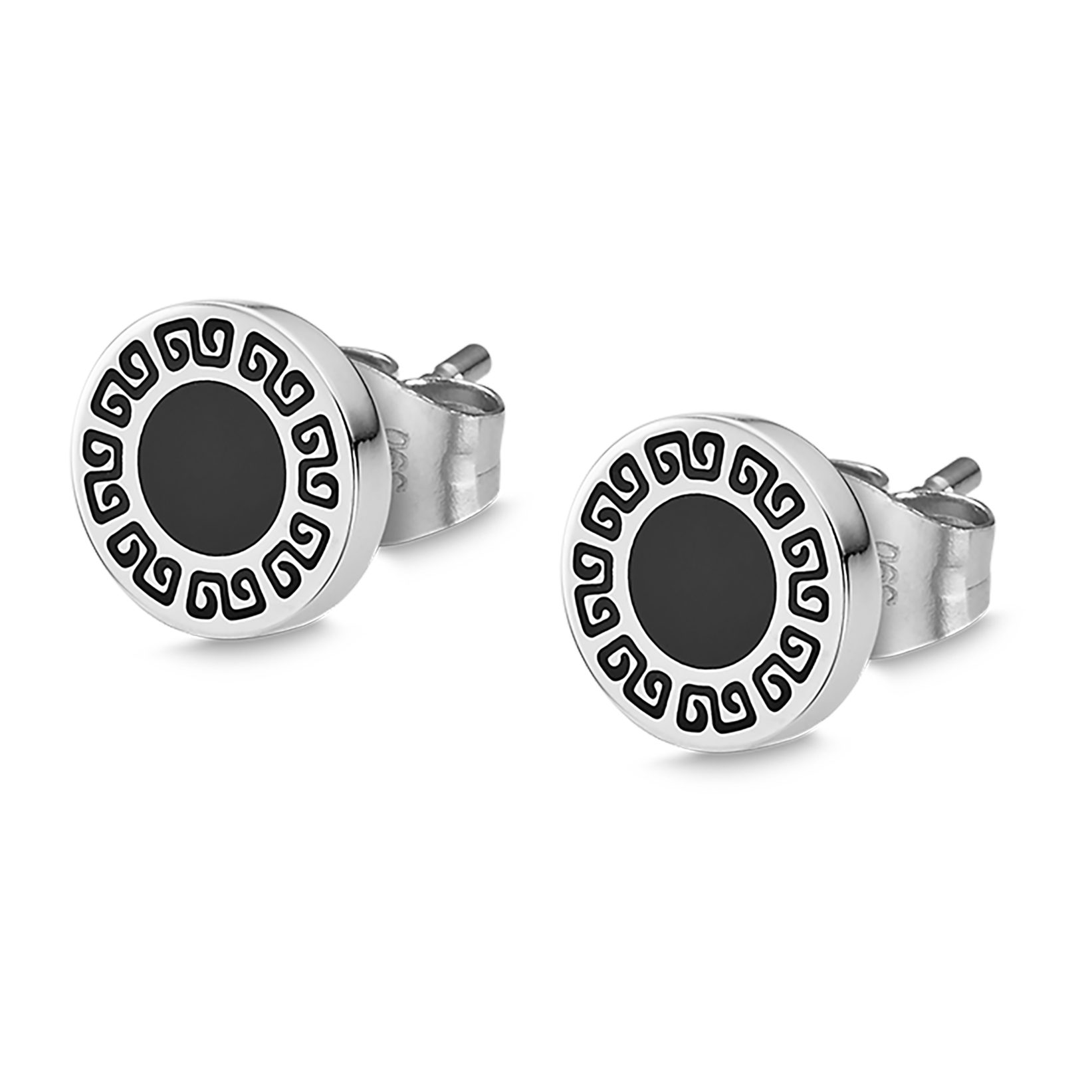 Lotus Paar Ohrstecker Men's Earrings - Mäander