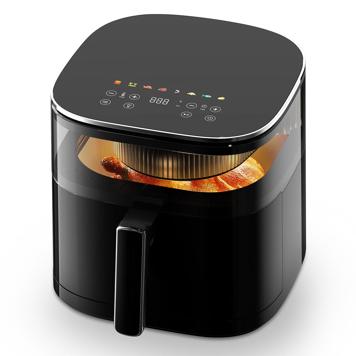AECO Heißluftfritteuse, 1700 W, Rezeptheft