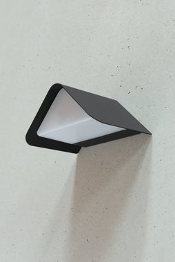 HEITRONIC LED Wandleuchte Java, LED fest integriert, Warmweiß, Wandlampe, Außenlampe, matter Lichtaustritt nach vorne und unten