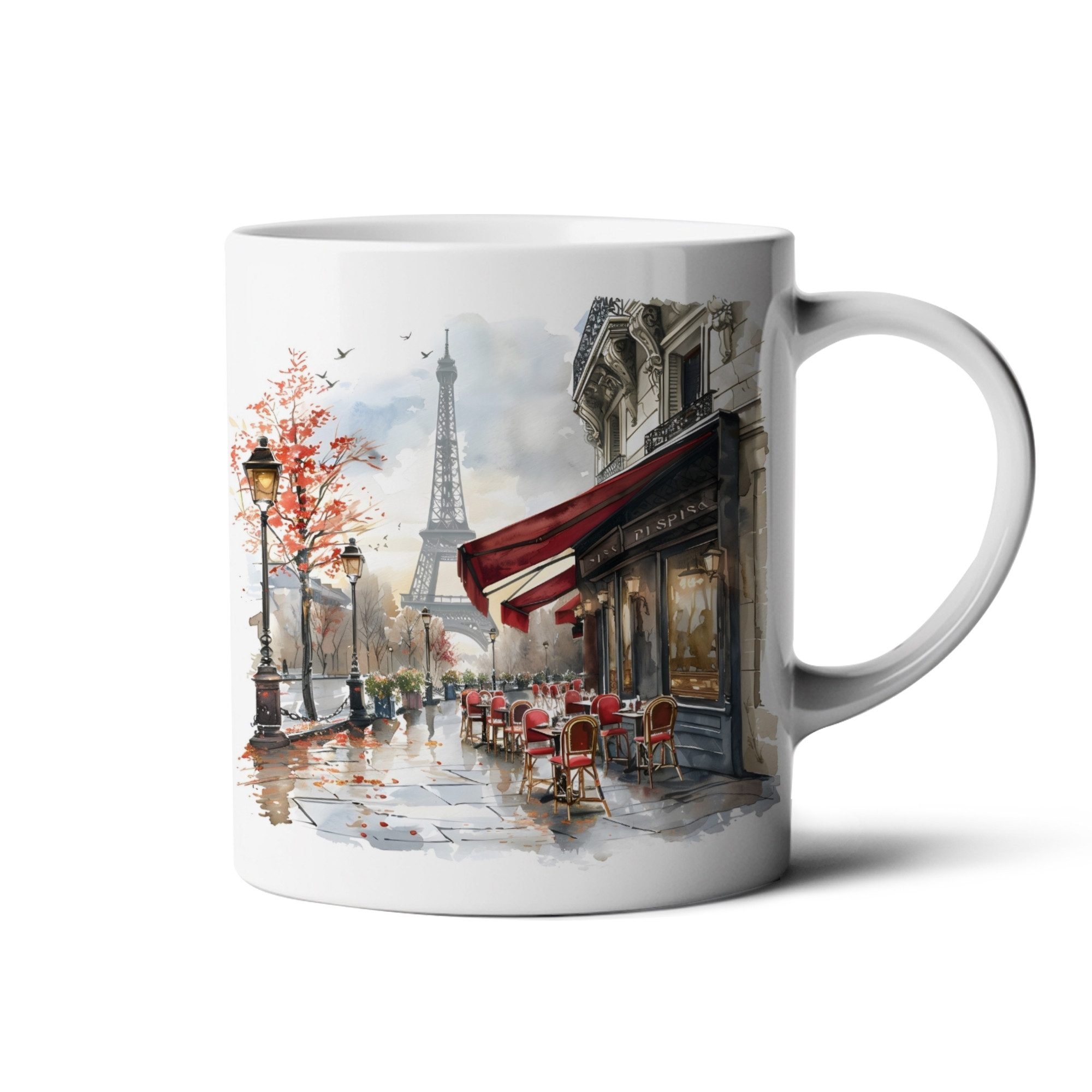 Hustling Sharks Tasse Hustling Sharks® Tasse mit Motiv - Der Eiffelturm#8, 330 ml