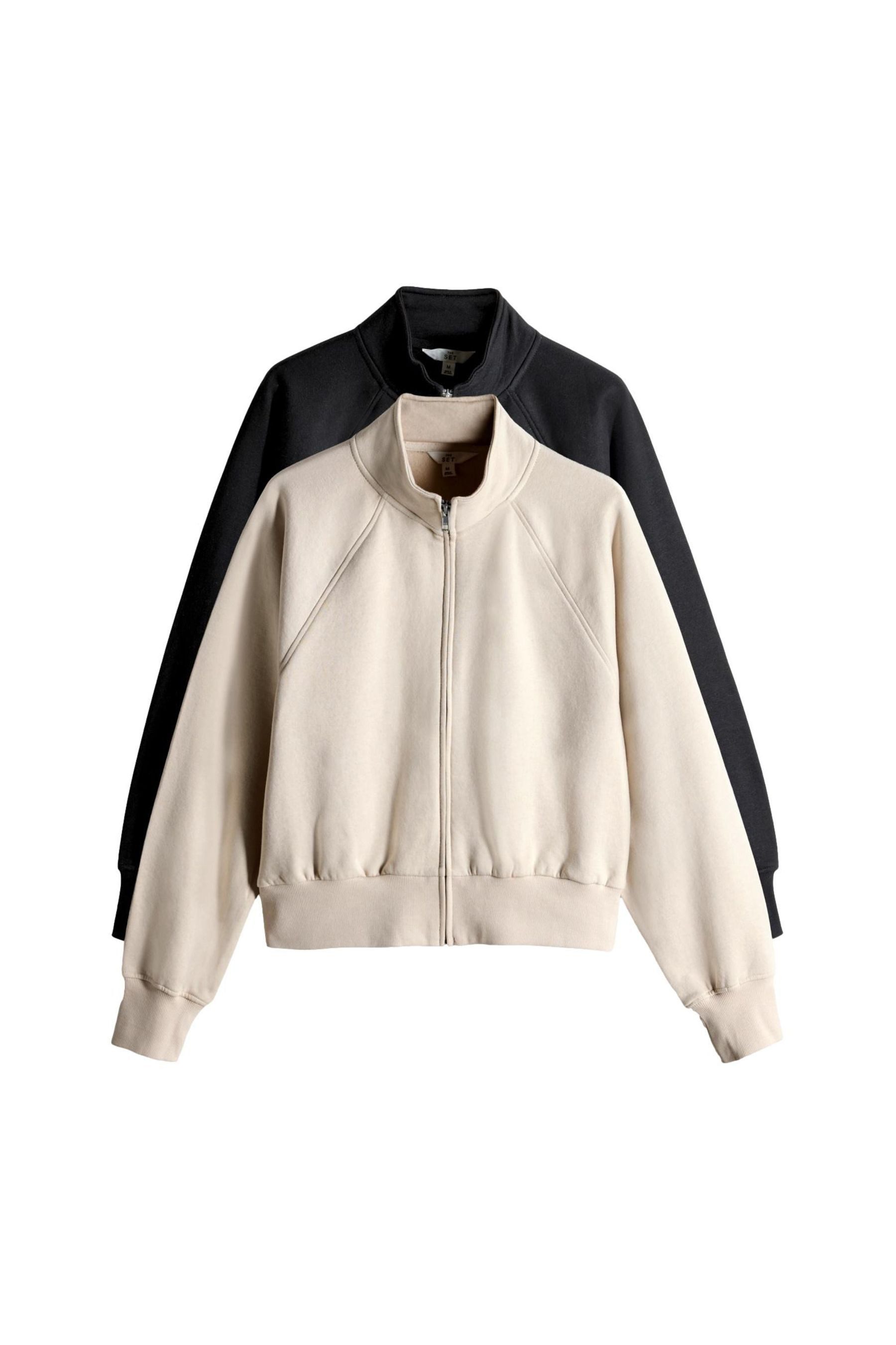 The Set Kurzjacke The Set Jacken mit RV und Trichterkragen, 2er-Pack (2-St) günstig online kaufen