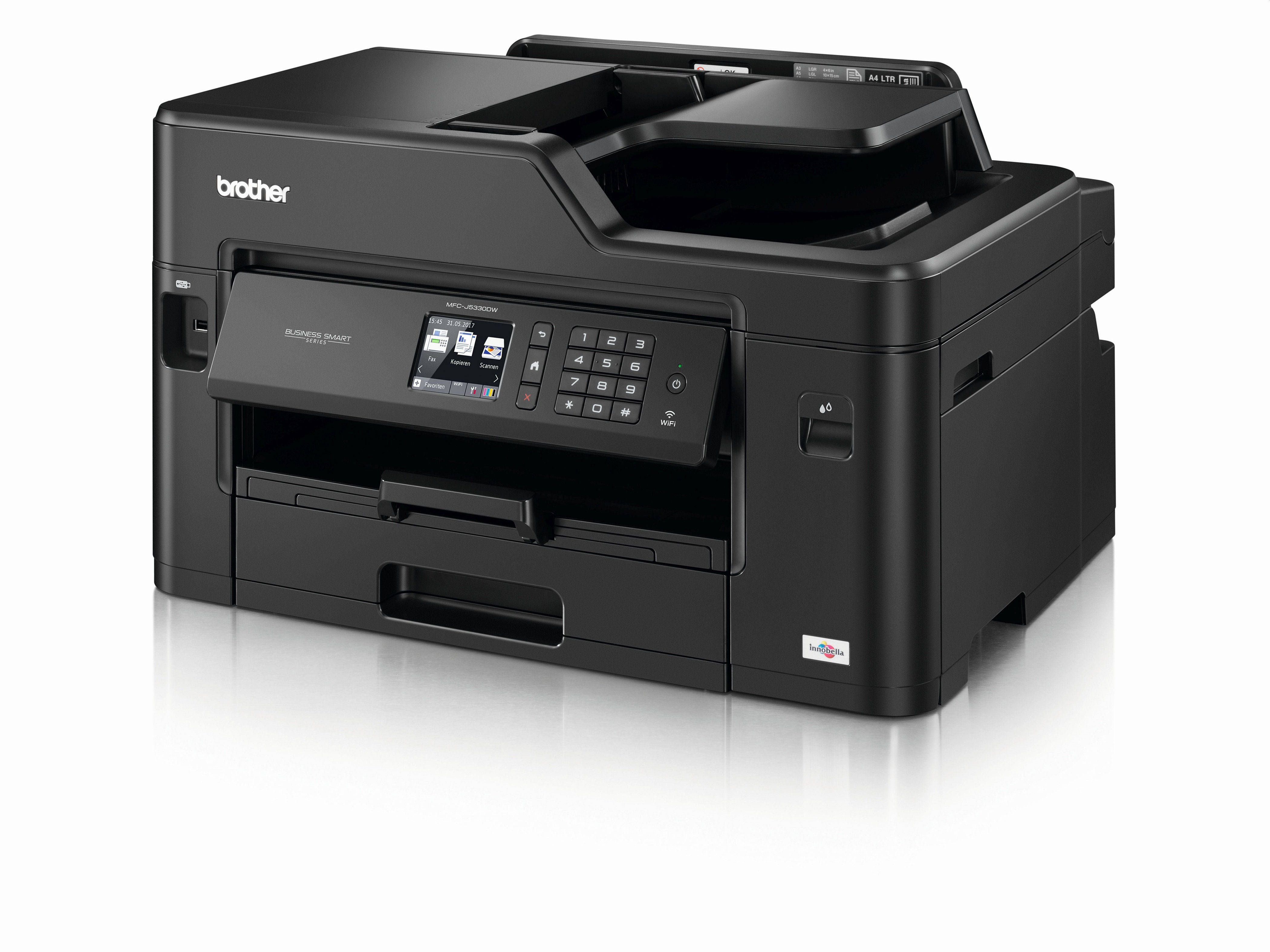 Brother 4in1 BusinessInk Multifunktionsgerät Tintenstrahldrucker, (LAN WLAN (Wi