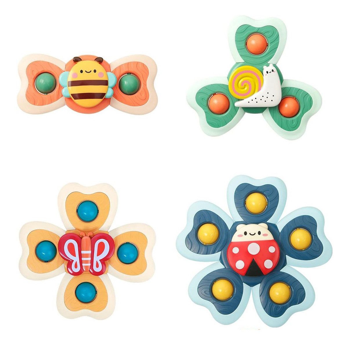 DOPWii Lernspielzeug Baby Saugnapf Fingerkreisel, Cartoon günstig online kaufen