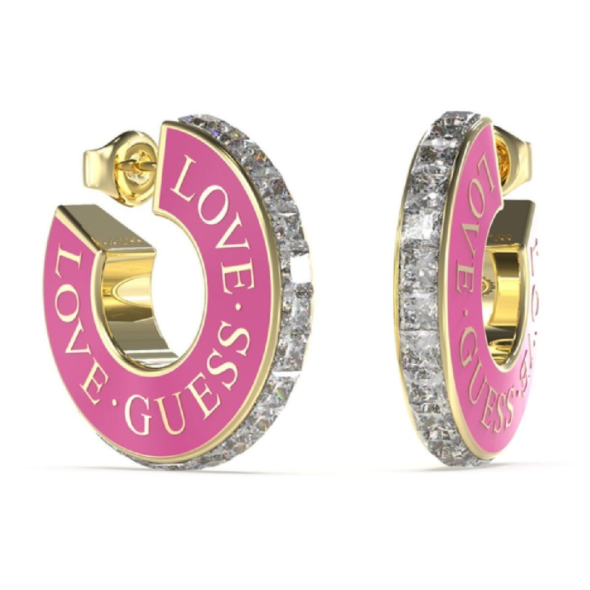 Guess Ohrring-Set Guess Creolen Damenohrringe JUBE04083JWYGFCT-U 2 cm eleganter Schmuck