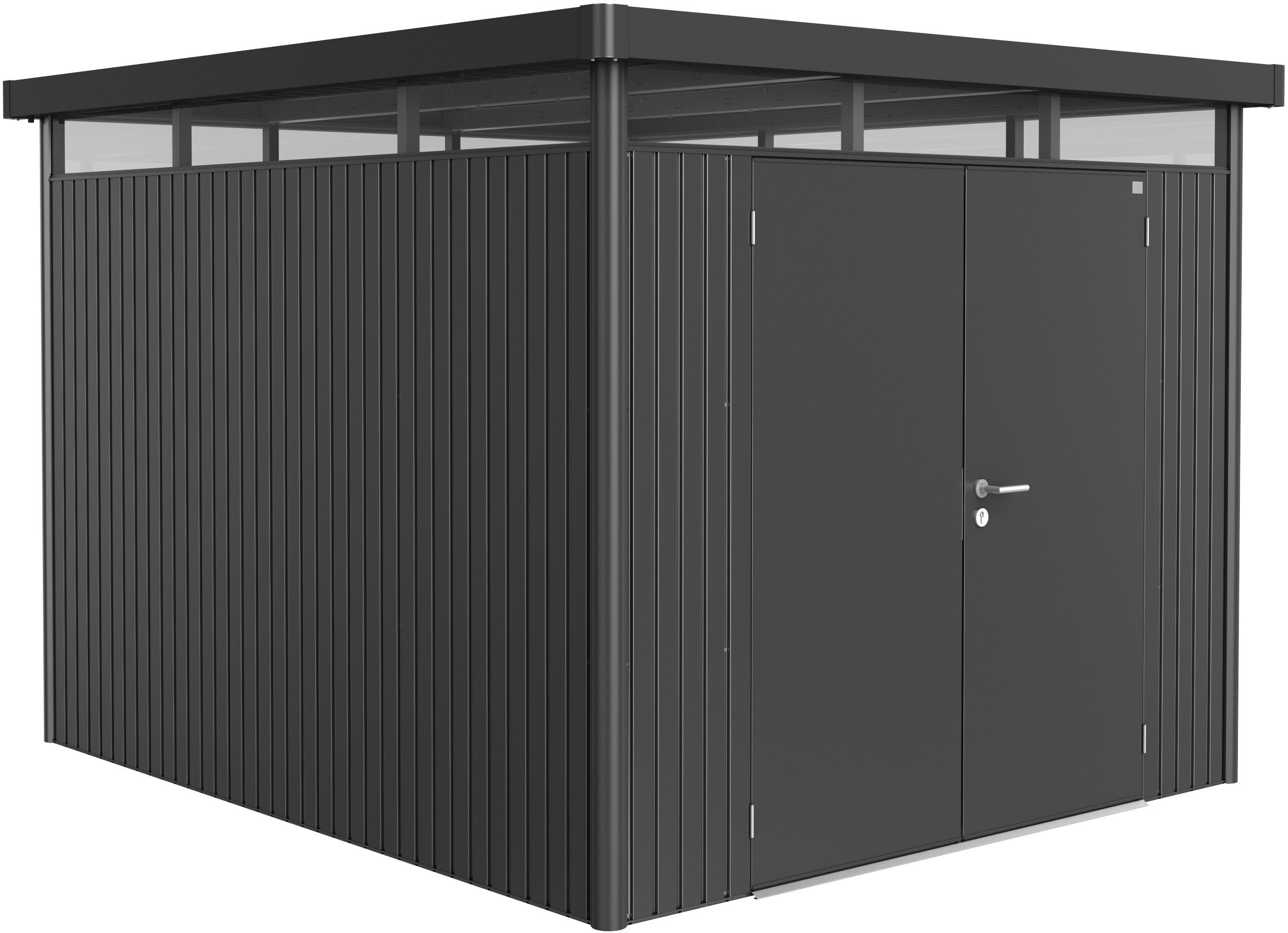 Biohort Gerätehaus HighLine Gr. H5, BxT: 275x315 cm, quarzgrau-metallic