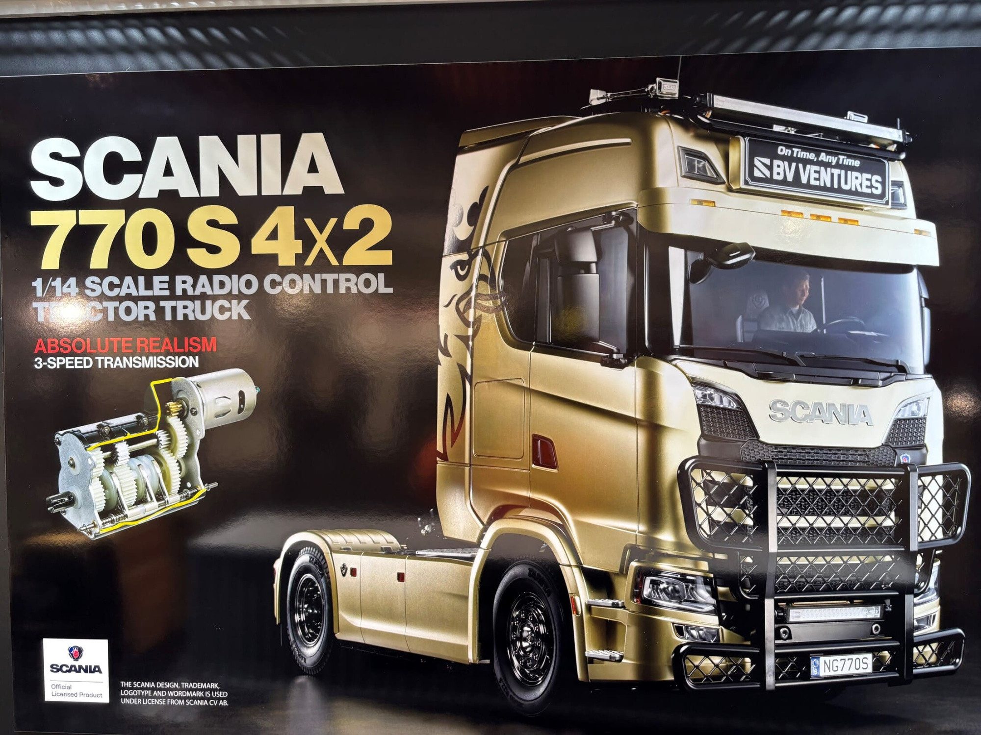 Tamiya RC-Truck Tamiya Scania 770 S 4x2 – 1:14 RC-Truck Bausatz