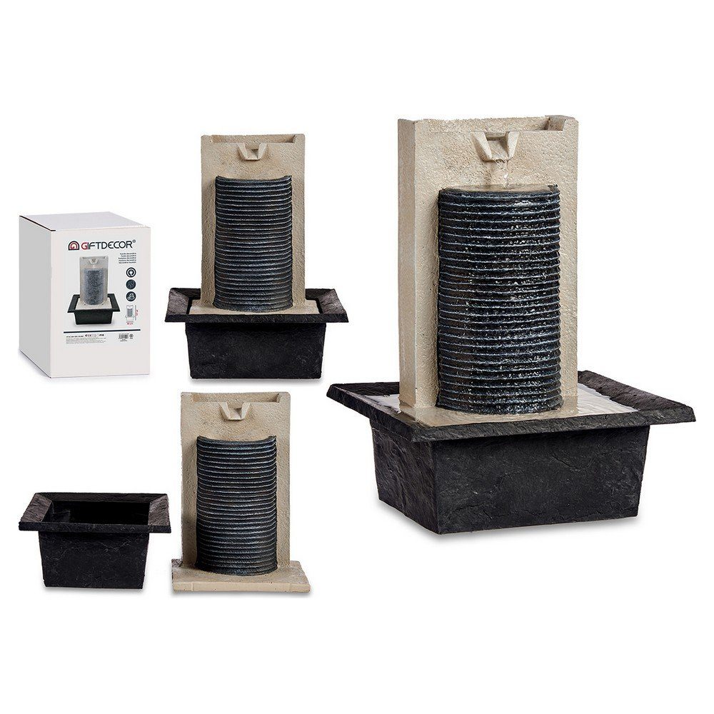 Gift Decor Gartenbrunnen Brunnen Springvand Braun Kunststoff Harz 24 x 38 x 29,5 cm