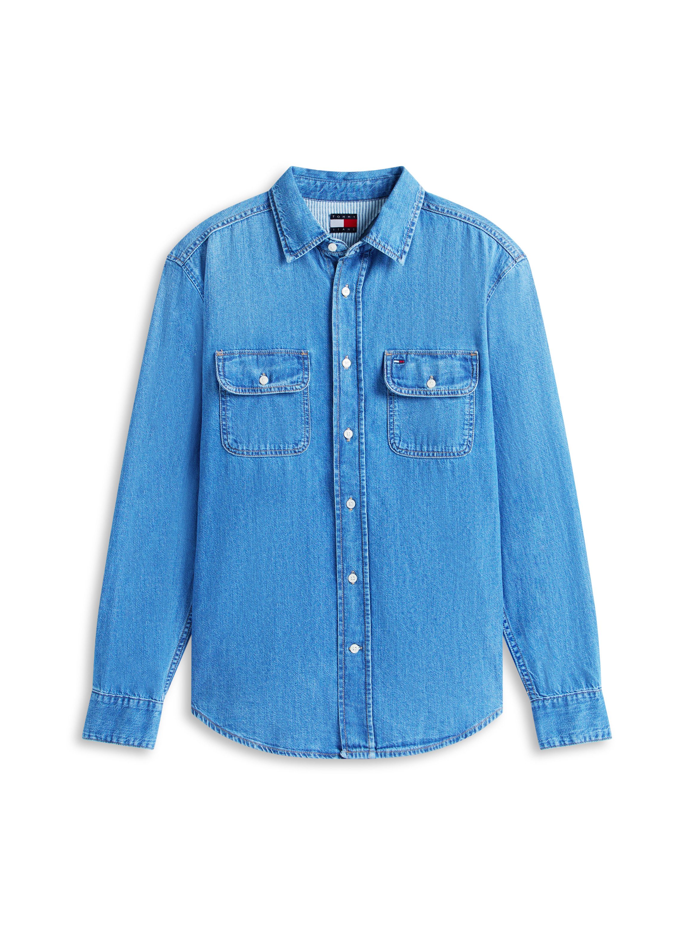 Tommy Jeans Jeanshemd RELAXED DENIM SHIRT Relaxed fit mit Brusttaschen – Bild 4 von 5