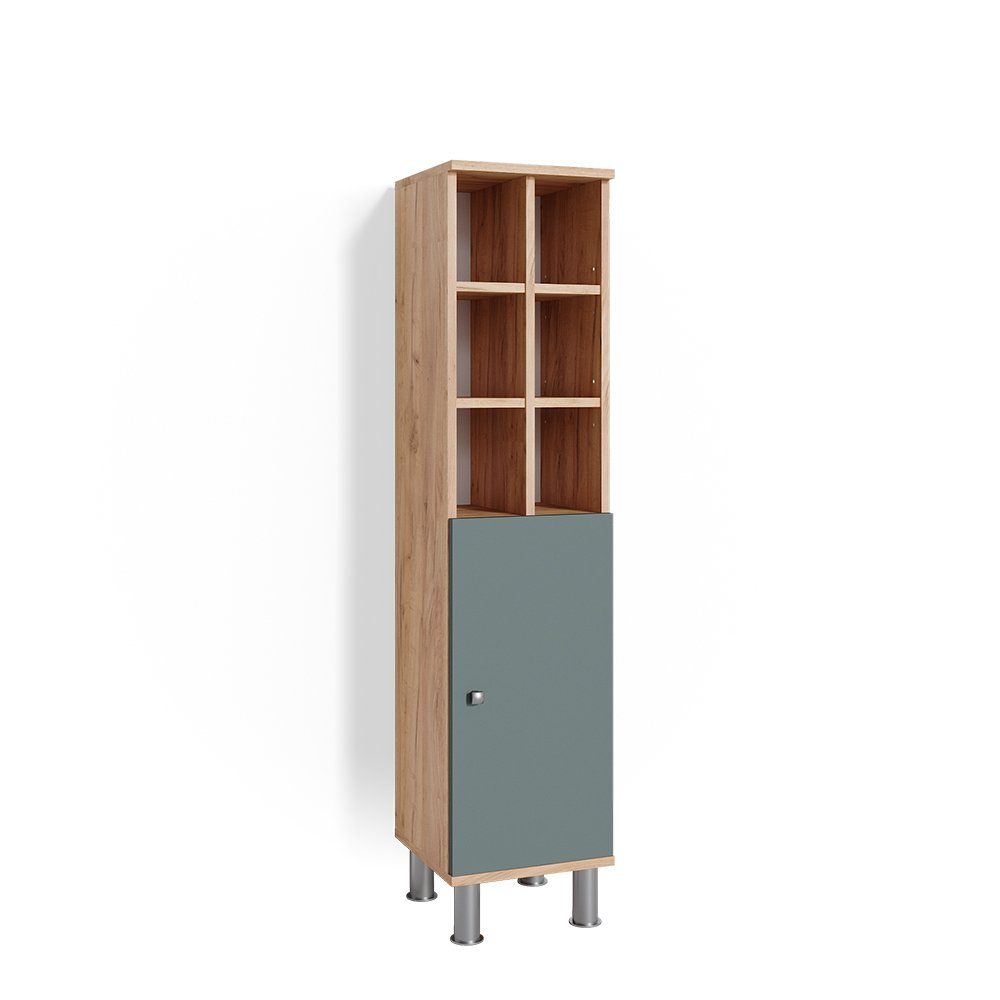Vicco Midischrank Fynn, Grün/Goldkraft Eiche, 30 günstig online kaufen
