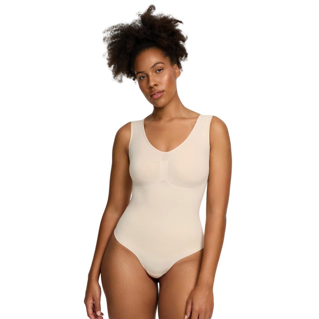 cfab by creamy fabrics Miederbody Tank Bodysuit Sculpting Shapewear mit Slip-Sand-4XL (1-tlg) Figurformend