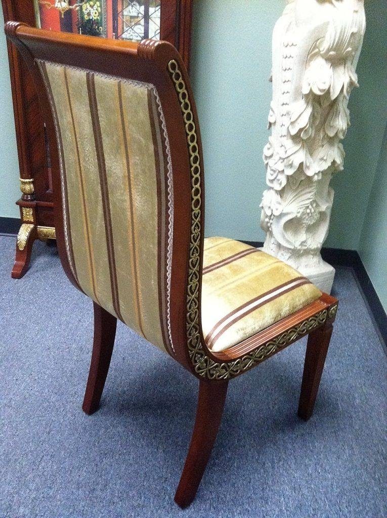 Luxus Textil JVmoebel Sessel Stuhl, Barock Polster Sitz Holz Stuhl Rokoko Klasse