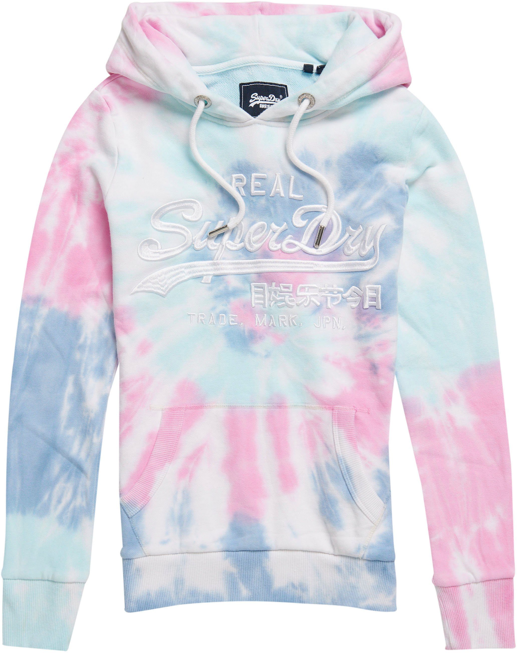 Superdry Kapuzensweatshirt »VL TIE DYE ENTRY HOOD« in Nike Sportswear W Hoodie Damen weißgold im Online Shop von
